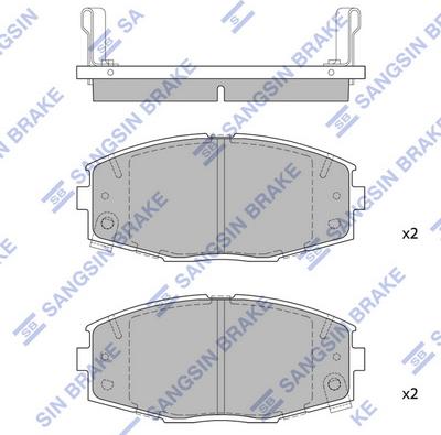 Hi-Q SP1429 - Kit pastiglie freno, Freno a disco autozon.pro