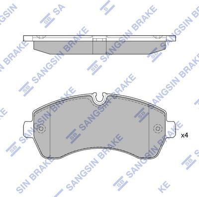 Hi-Q SP1425 - Kit pastiglie freno, Freno a disco autozon.pro