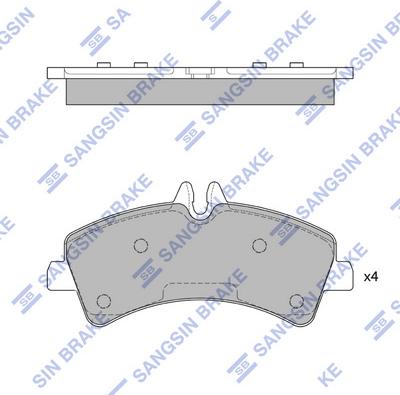 Hi-Q SP1426 - Kit pastiglie freno, Freno a disco autozon.pro