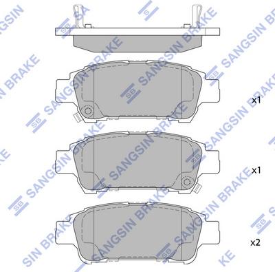 Hi-Q SP1423 - Kit pastiglie freno, Freno a disco autozon.pro