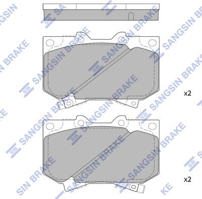 Hi-Q SP1422 - Kit pastiglie freno, Freno a disco autozon.pro