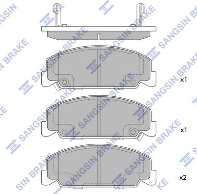 Hi-Q SP1427 - Kit pastiglie freno, Freno a disco autozon.pro