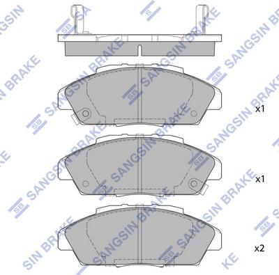 Hi-Q SP1474 - Kit pastiglie freno, Freno a disco autozon.pro