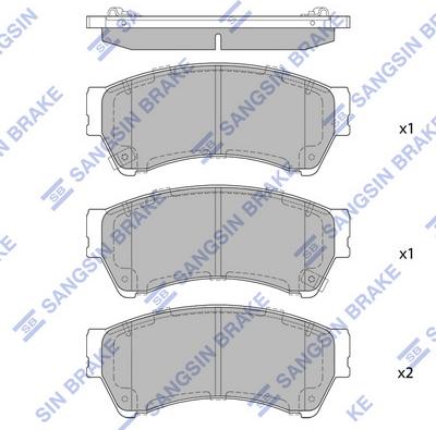 Hi-Q SP1475 - Kit pastiglie freno, Freno a disco autozon.pro