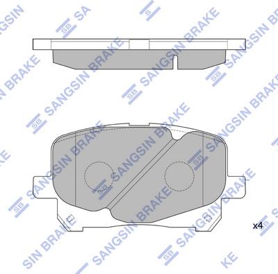 Hi-Q SP1591 - Kit pastiglie freno, Freno a disco autozon.pro