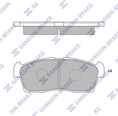 Hi-Q SP1592 - Kit pastiglie freno, Freno a disco autozon.pro