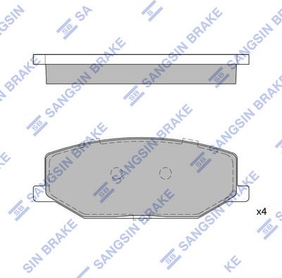 Hi-Q SP1540 - Kit pastiglie freno, Freno a disco autozon.pro