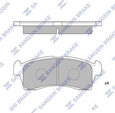 Hi-Q SP1548 - Kit pastiglie freno, Freno a disco autozon.pro