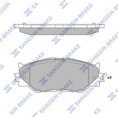 Hi-Q SP1543 - Kit pastiglie freno, Freno a disco autozon.pro