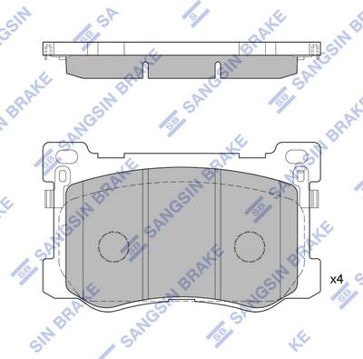 Hi-Q SP1547 - Kit pastiglie freno, Freno a disco autozon.pro