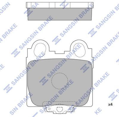 Hi-Q SP1554 - Kit pastiglie freno, Freno a disco autozon.pro