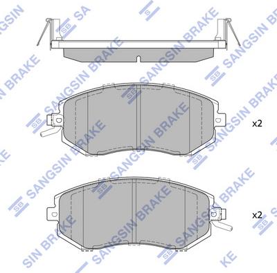 Hi-Q SP1553 - Kit pastiglie freno, Freno a disco autozon.pro