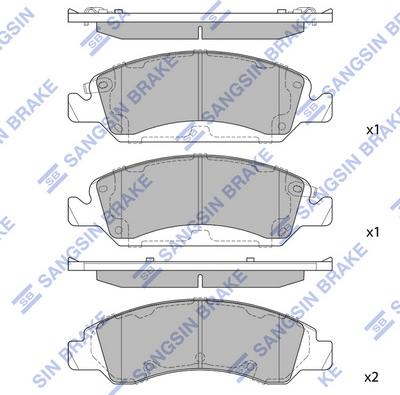 Hi-Q SP1561A - Kit pastiglie freno, Freno a disco autozon.pro