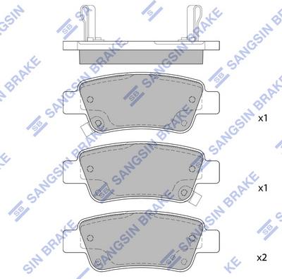 Hi-Q SP1568 - Kit pastiglie freno, Freno a disco autozon.pro