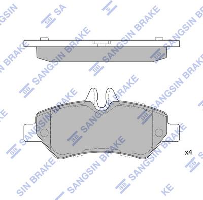 Hi-Q SP1562 - Kit pastiglie freno, Freno a disco autozon.pro