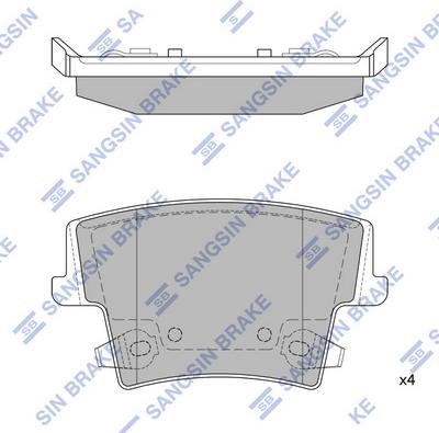 Hi-Q SP1508 - Kit pastiglie freno, Freno a disco autozon.pro