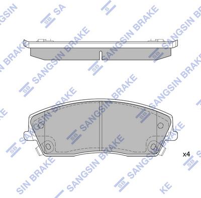 Hi-Q SP1507 - Kit pastiglie freno, Freno a disco autozon.pro