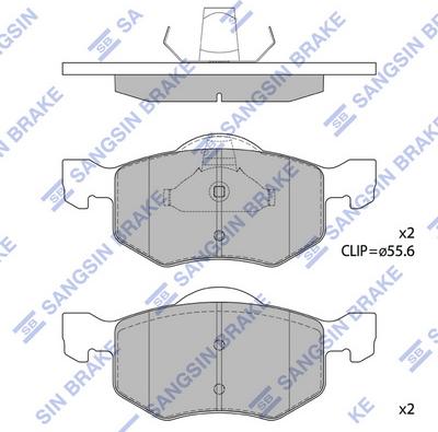 Hi-Q SP1519 - Kit pastiglie freno, Freno a disco autozon.pro