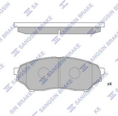 Hi-Q SP1585 - Kit pastiglie freno, Freno a disco autozon.pro