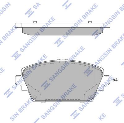 Hi-Q SP1582 - Kit pastiglie freno, Freno a disco autozon.pro