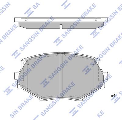 Hi-Q SP1539 - Kit pastiglie freno, Freno a disco autozon.pro