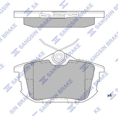 Hi-Q SP1531 - Kit pastiglie freno, Freno a disco autozon.pro