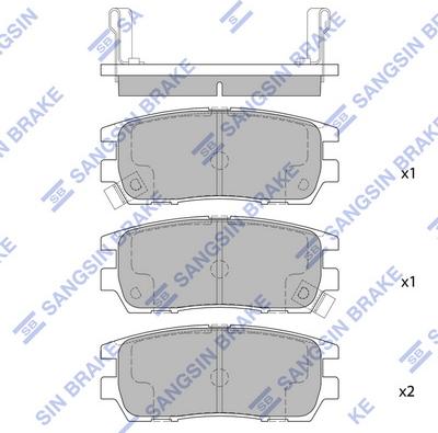 Hi-Q SP1538 - Kit pastiglie freno, Freno a disco autozon.pro