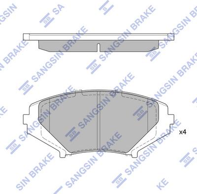 Hi-Q SP1533 - Kit pastiglie freno, Freno a disco autozon.pro