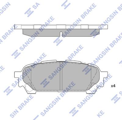 Hi-Q SP1532 - Kit pastiglie freno, Freno a disco autozon.pro