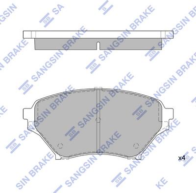 Hi-Q SP1524 - Kit pastiglie freno, Freno a disco autozon.pro