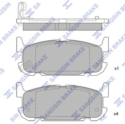 Hi-Q SP1525 - Kit pastiglie freno, Freno a disco autozon.pro