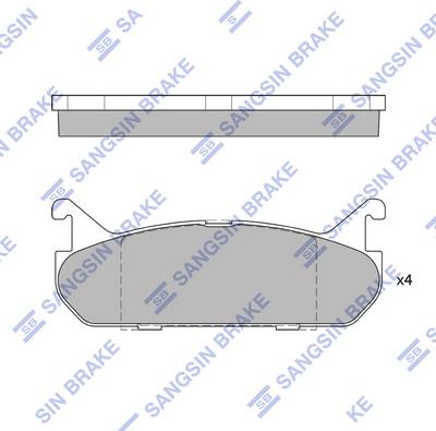 Hi-Q SP1526 - Kit pastiglie freno, Freno a disco autozon.pro