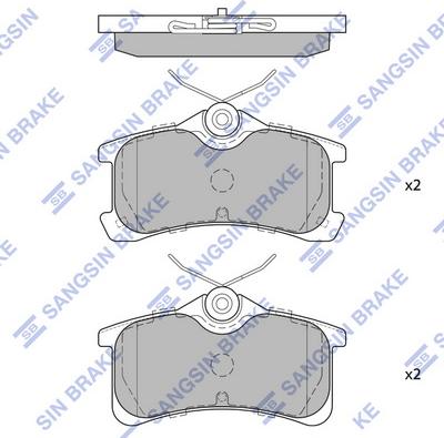 Hi-Q SP1575 - Kit pastiglie freno, Freno a disco autozon.pro