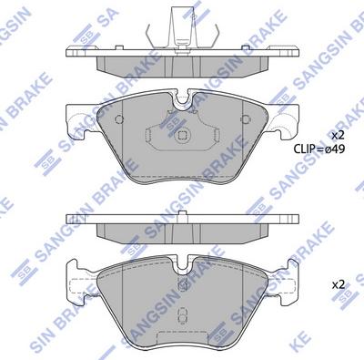 Hi-Q SP1699 - Kit pastiglie freno, Freno a disco autozon.pro