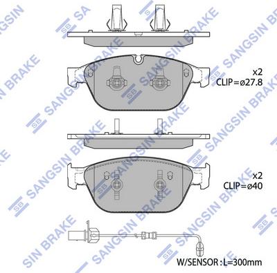 Hi-Q SP1694 - Kit pastiglie freno, Freno a disco autozon.pro