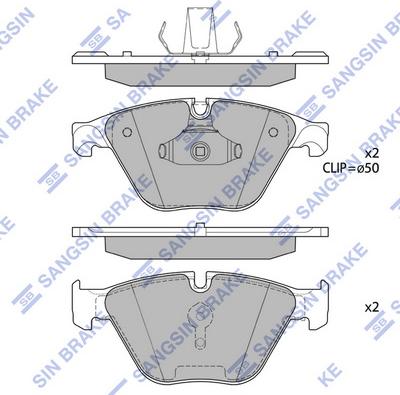 Hi-Q SP1695 - Kit pastiglie freno, Freno a disco autozon.pro