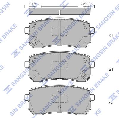 Hi-Q SP1691 - Kit pastiglie freno, Freno a disco autozon.pro