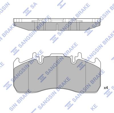 Hi-Q SP1658 - Kit pastiglie freno, Freno a disco autozon.pro