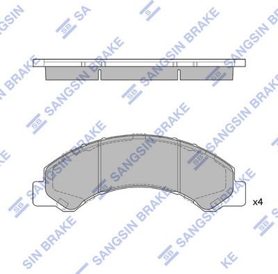 Hi-Q SP1667 - Kit pastiglie freno, Freno a disco autozon.pro