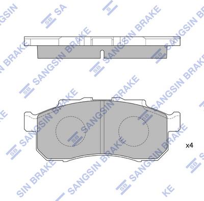 Hi-Q SP1608 - Kit pastiglie freno, Freno a disco autozon.pro