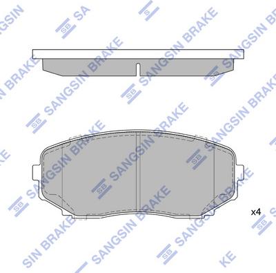 Hi-Q SP1603 - Kit pastiglie freno, Freno a disco autozon.pro