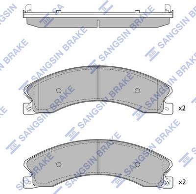 Hi-Q SP1615 - Kit pastiglie freno, Freno a disco autozon.pro