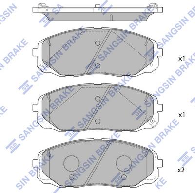 Hi-Q SP1688A - Kit pastiglie freno, Freno a disco autozon.pro