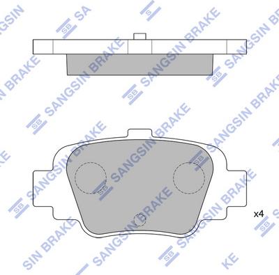 Hi-Q SP1630 - Kit pastiglie freno, Freno a disco autozon.pro