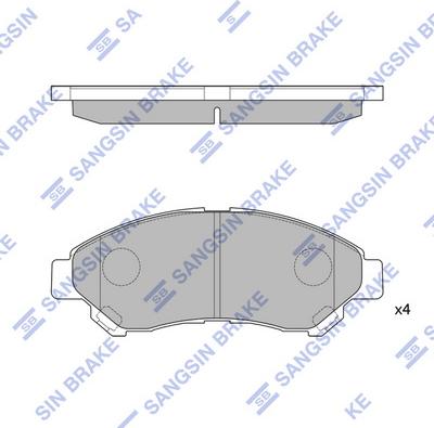 Hi-Q SP1627 - Kit pastiglie freno, Freno a disco autozon.pro