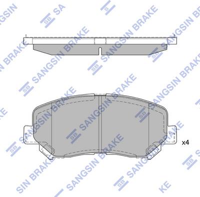 Hi-Q SP1671 - Kit pastiglie freno, Freno a disco autozon.pro