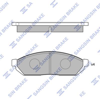 Hi-Q SP1059 - Kit pastiglie freno, Freno a disco autozon.pro