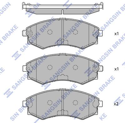 Hi-Q SP1054F - Kit pastiglie freno, Freno a disco autozon.pro