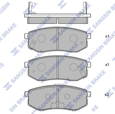 Hi-Q SP1054-R - Kit pastiglie freno, Freno a disco autozon.pro