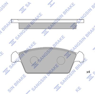 Hi-Q SP1050 - Kit pastiglie freno, Freno a disco autozon.pro